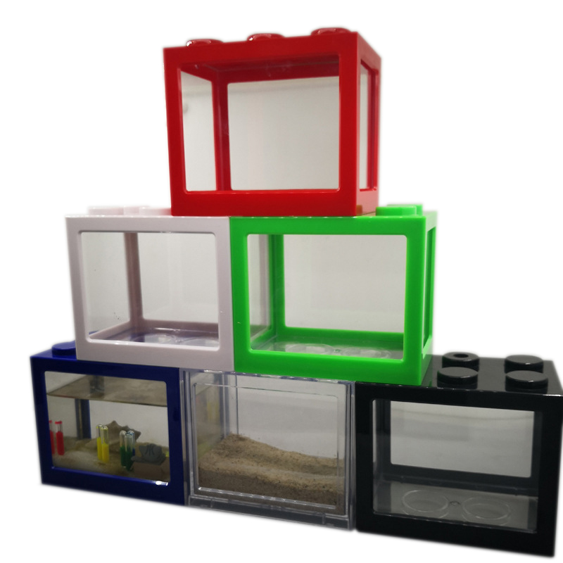 Betta Fish Tank - 7 Renkli Mini Akvaryum Betta Balıklığı