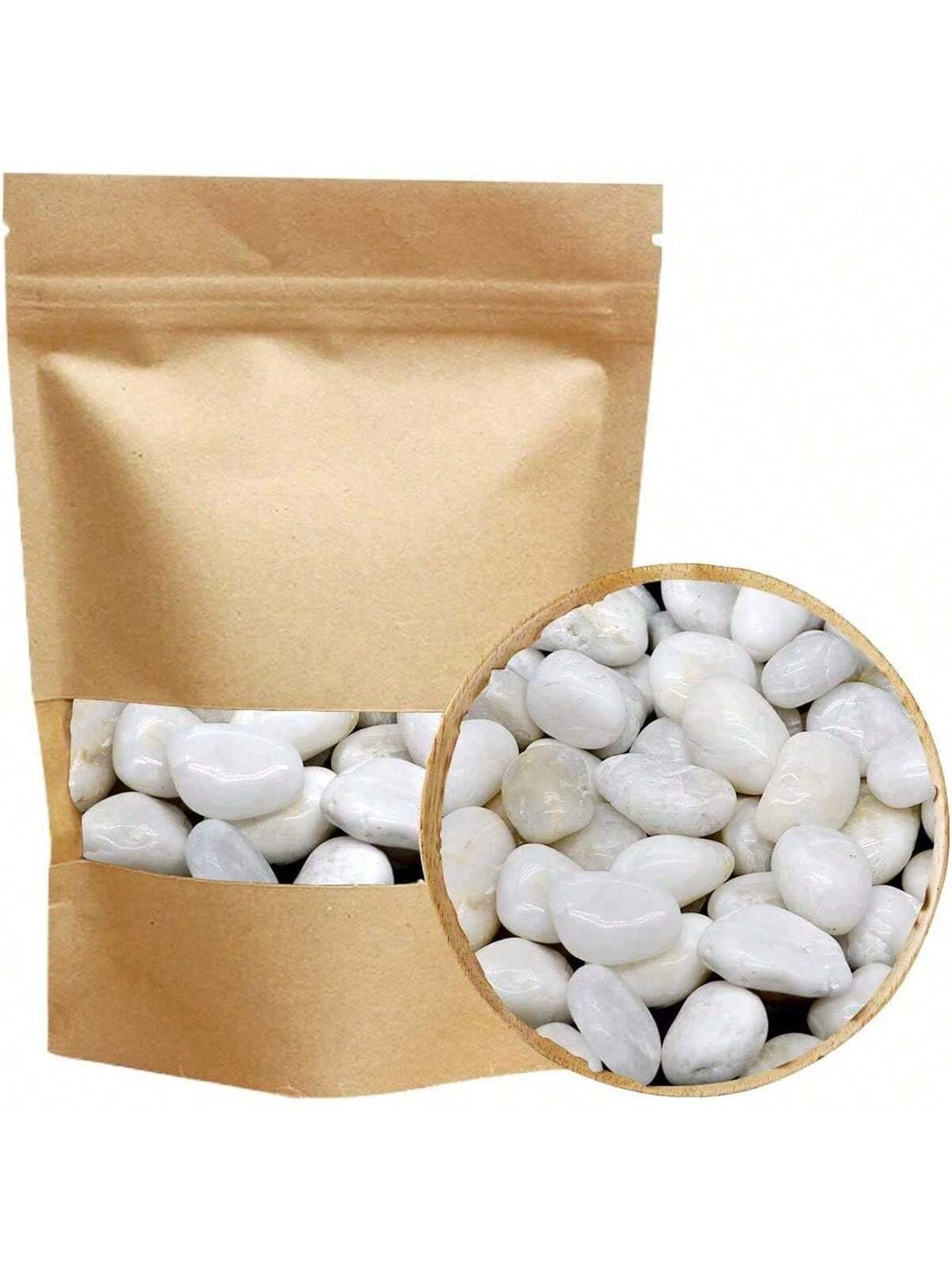Fish Tank Gravel - Nehir Kayaları Dekoratif Süs Beyaz Çakıl