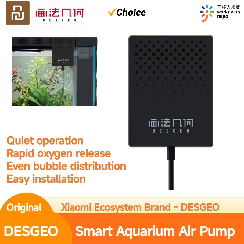 Xiaomi Aquarium Fish Tank - DESGEO MIJIA Akıllı Akvaryum Oksijen Pompası,