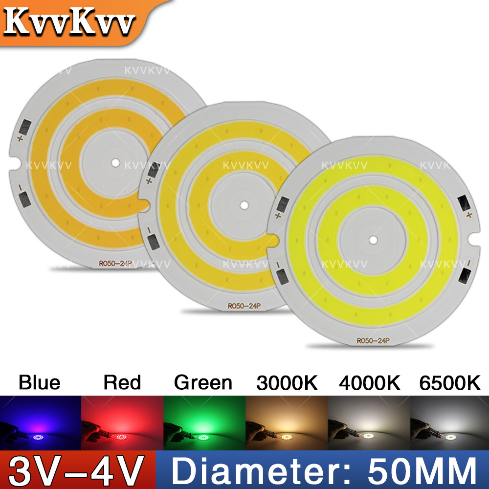 Aquarium Light - 3V 4V Yuvarlak COB LED Lamba