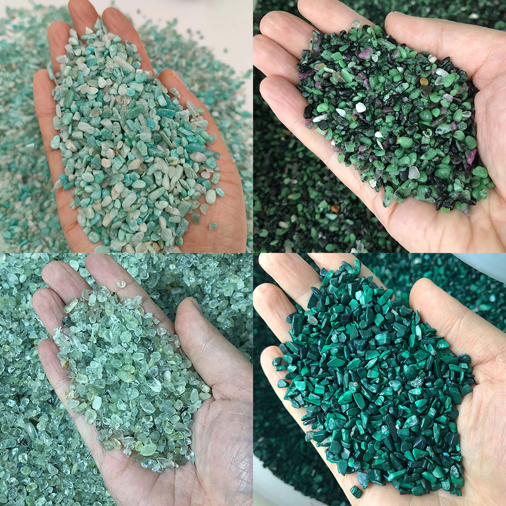 Fish Tank Gravel - Doğal Taş Kristaller Mini Peridot Amazonit