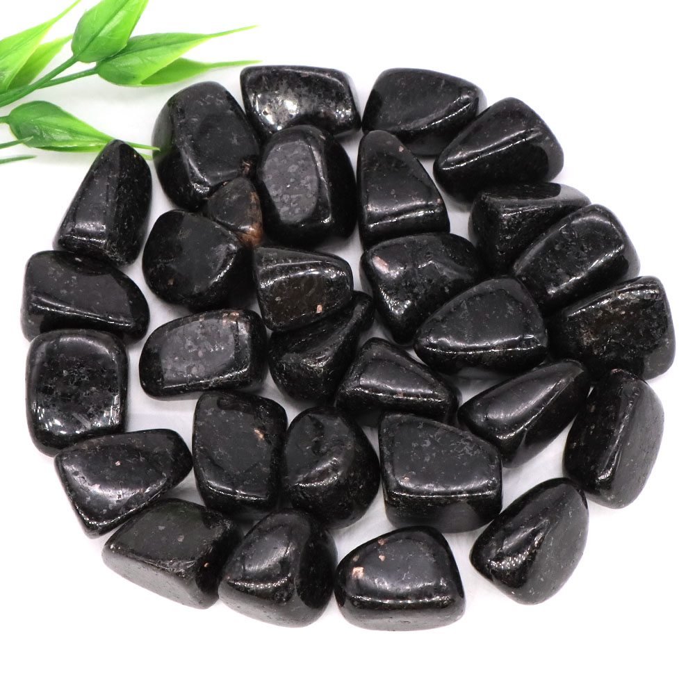Fish Tank Gravel - Doğal Nuumite çakıl numune düzensiz eskitme