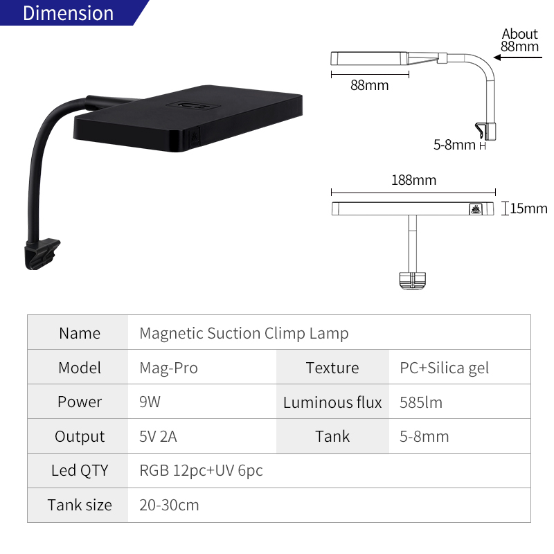 Mag-Pro LED RGB Karartma xiaom - Xiaomi Aquarium Fish Tank incelemesi ve fiyatı