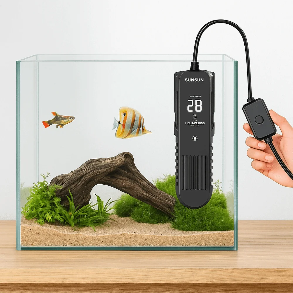 LCD Ekran 20-35 ° C Dijital Ba - Fish Tank Heater incelemesi ve fiyatı