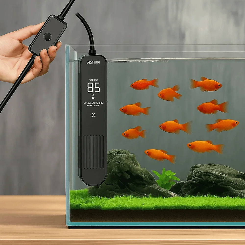 LCD Ekran 20-35 ° C Dijital Ba - Fish Tank Heater incelemesi ve fiyatı